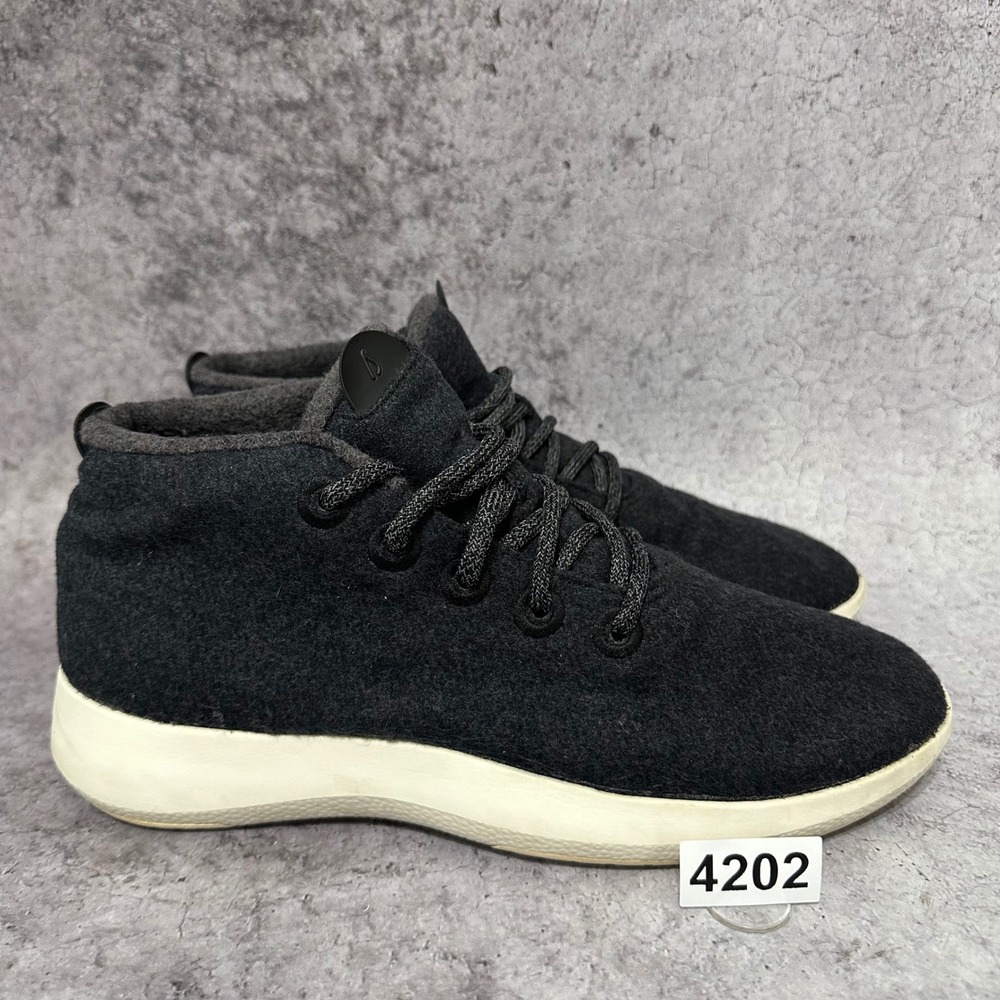 Allbirds Wool Runner-Up Mizzle Mens‎ 11 Black Weatherproof High-Top Chukka